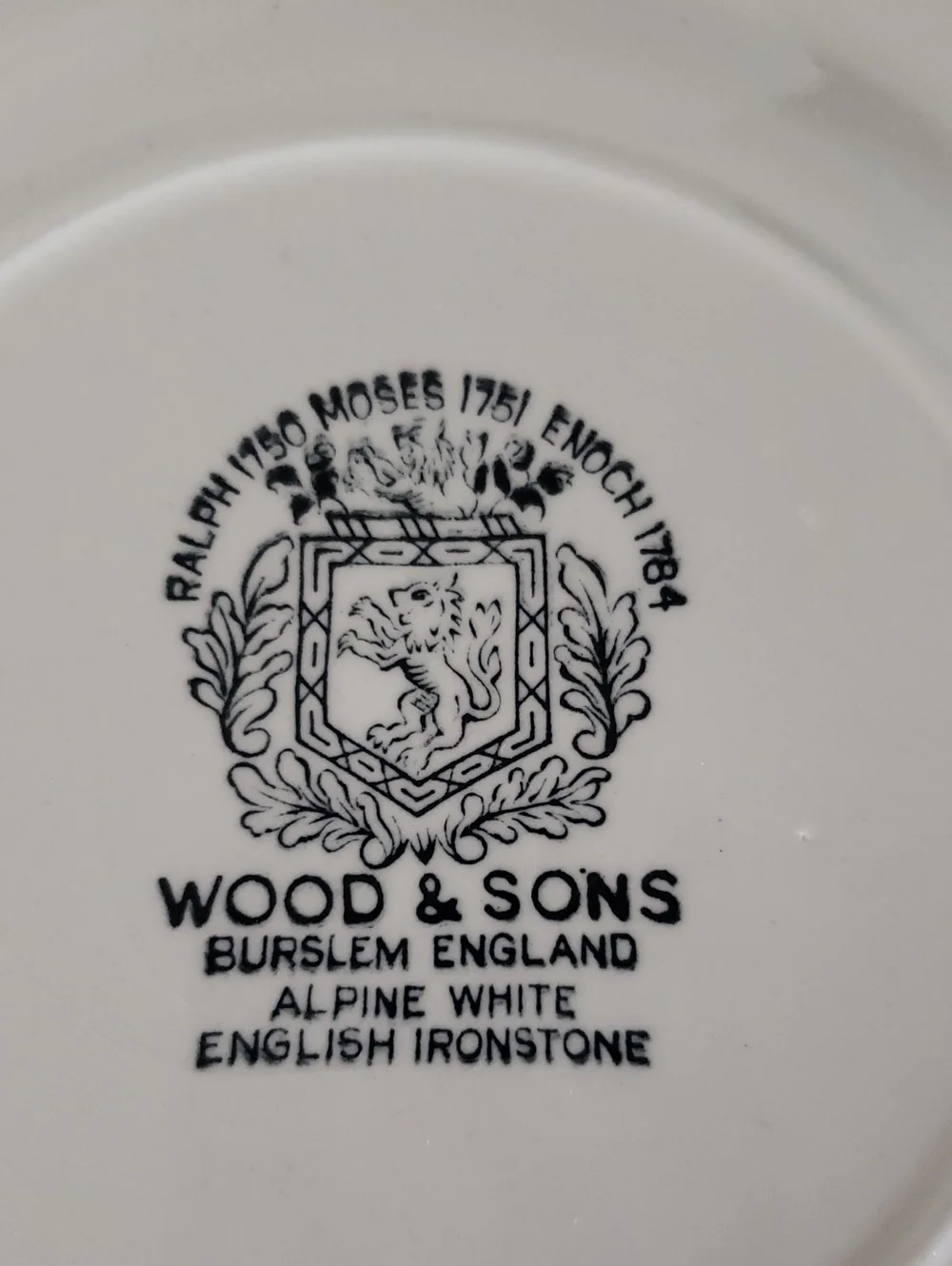Vintage Wood & Sons Set/3 Mother Goose Alphabet Ironstone Tableware